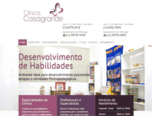 Tablet Screenshot of clinicacasagrande.com